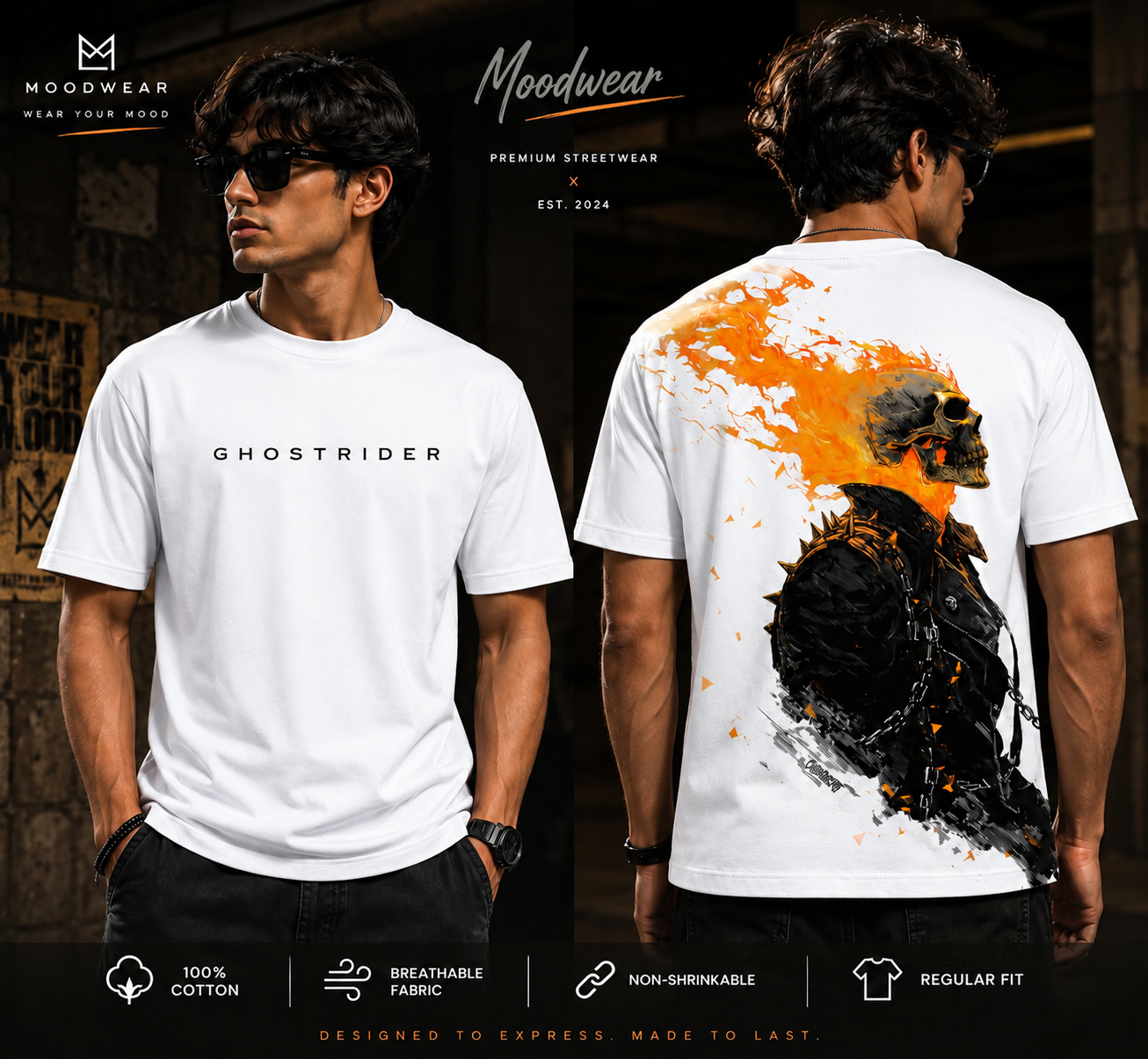 Ghost Rider Graphic T-Shirt – Unleash the Fire Within