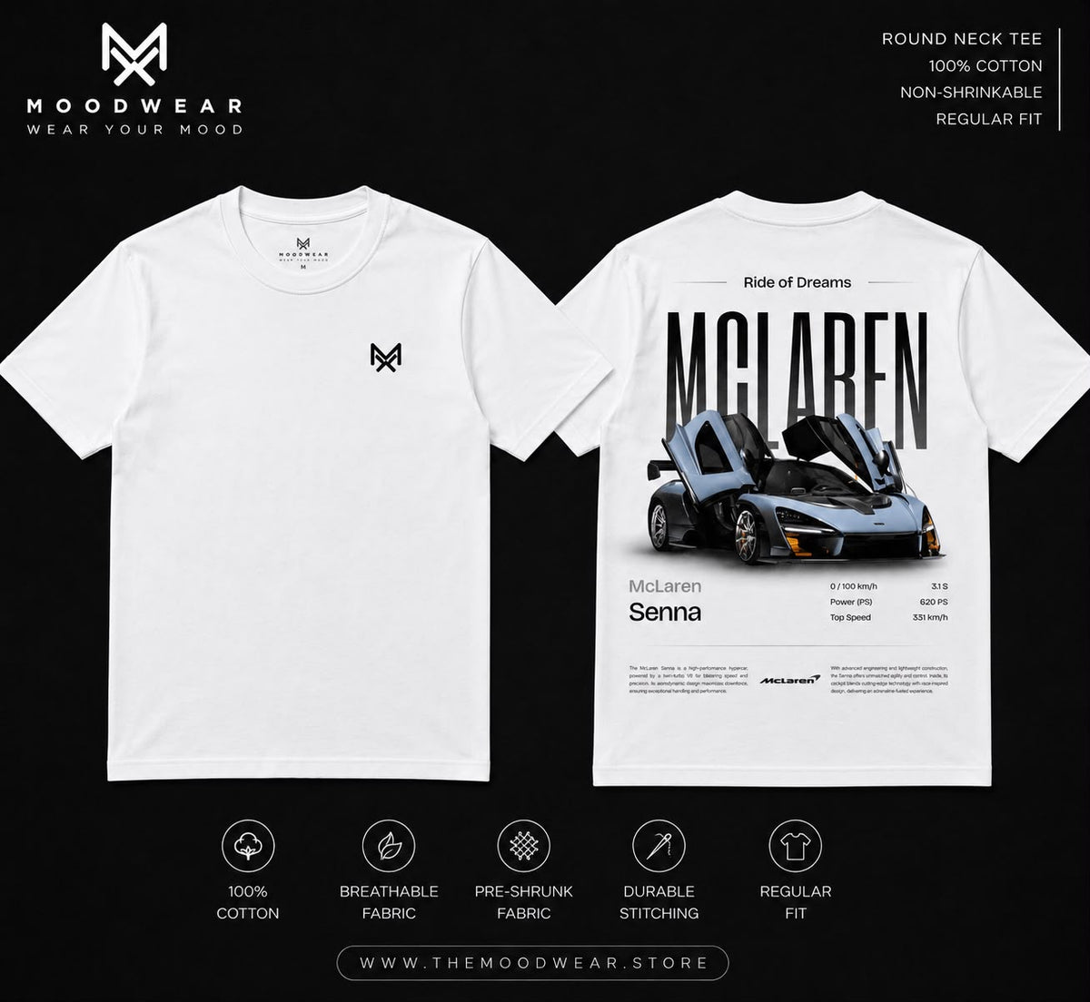 McLaren Senna — Graphic T-Shirt 🏁