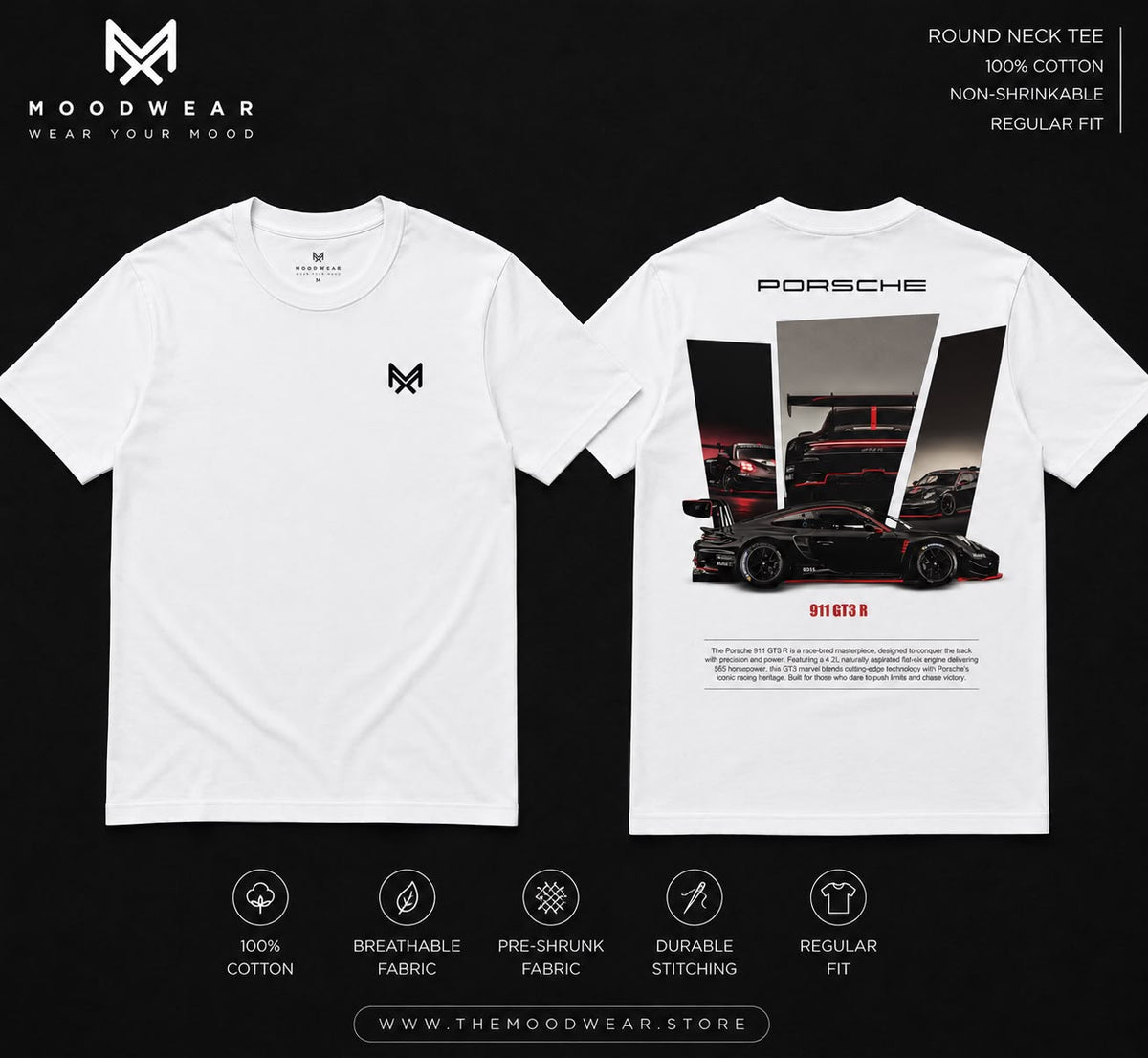 PORSCHE 911 GT3 R — Graphic T-Shirt